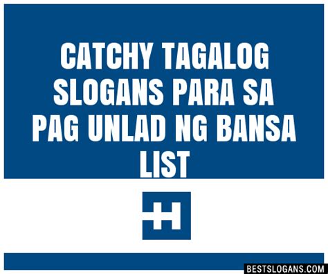 slogan para sa pag unlad ng bansa .